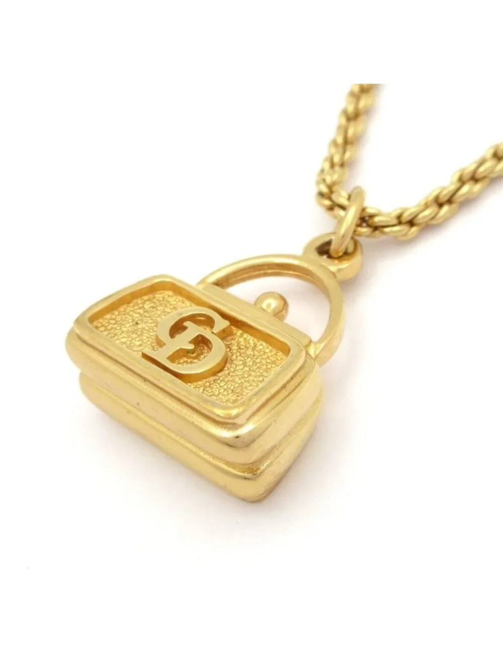 Dior Necklace Gold Bag